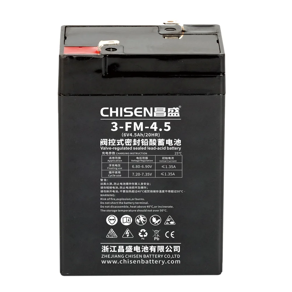 CHISEN 3-FM-4.5C 6V 4.5Ah FM VRLA Battery product image